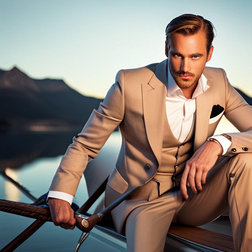 Man posing with nice suit on